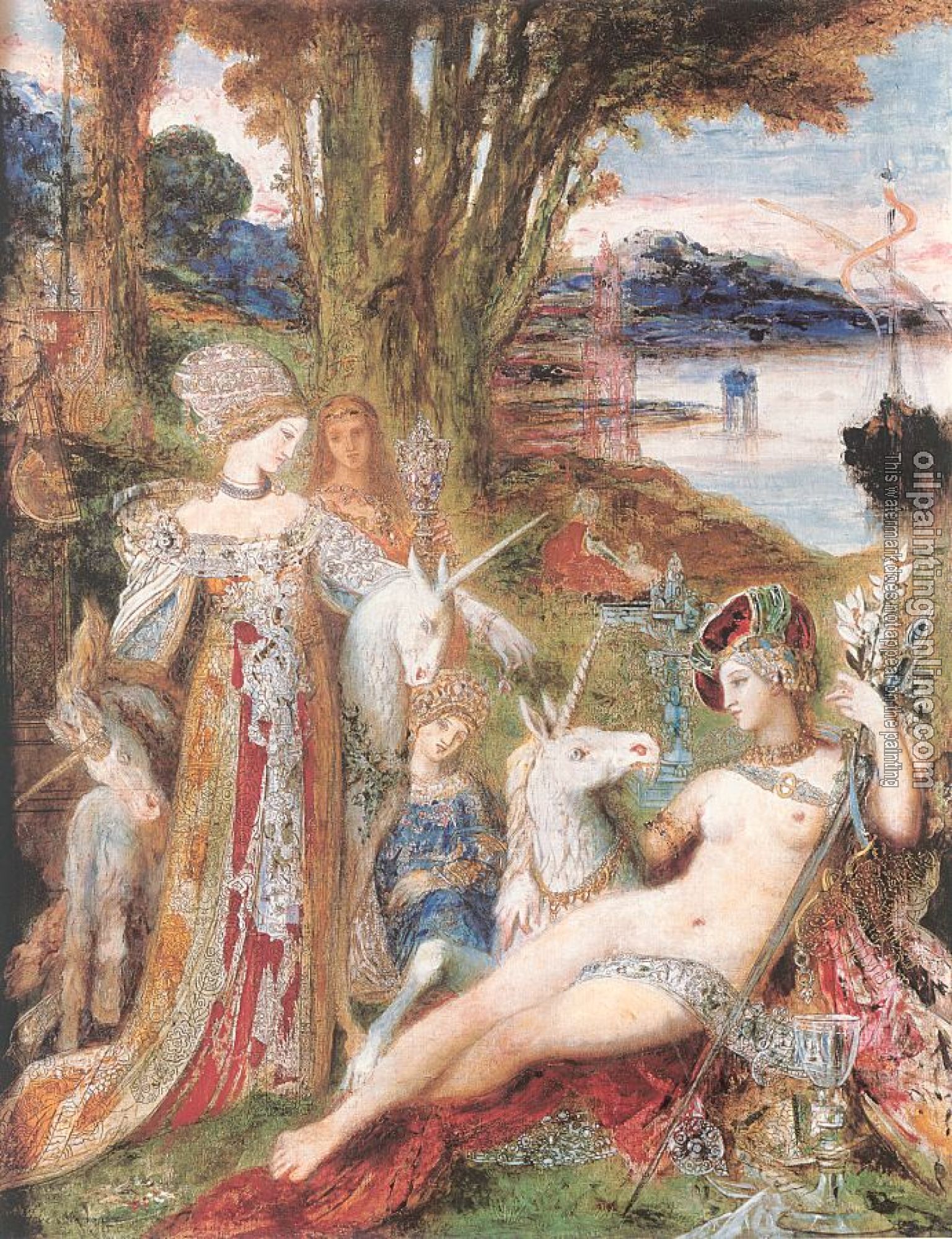 Moreau, Gustave - The Unicorns